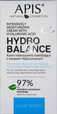 نمای بستهبندی کرم آبرسان آپیس Hydro Balance حاوی هیالورونیک اسید 50 میلیلیتر مناسب پوست چرب و مختلط