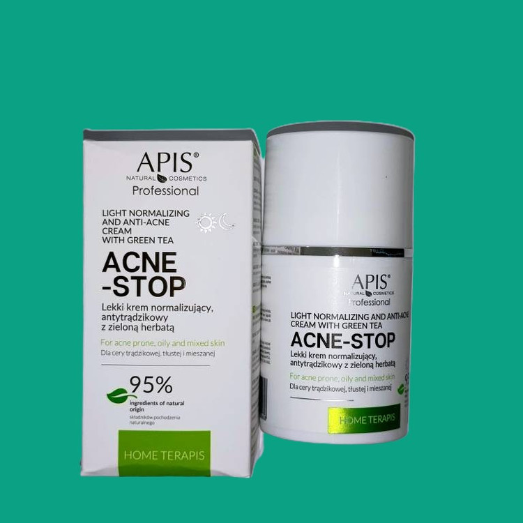 کرم ضد جوش و متعادلکننده پوست اپیس مدل Acne-Stop حاوی چای سبز 50 میل